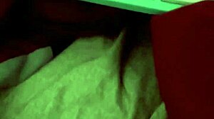 Sneaking an orgasm next to stepsister.