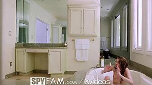 Stepsister Gives Stepbro Bathtub Blowjob