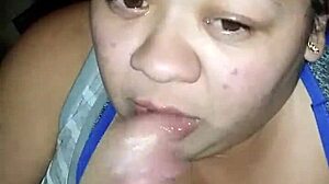 Sloppy deepthroat blowjob with excessive saliva dripping from the mouth onto the cock.