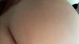 Blonde teen with tattoo uses transparent anal dildo for assfucking?