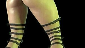 Hot Goth Girl Rides Wild in 3D Anime