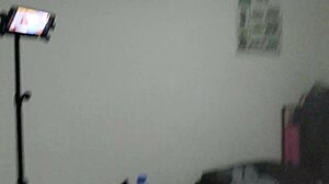 Blonde in satin panties teases with dirty French talk while licking her ass in this solo compilation.