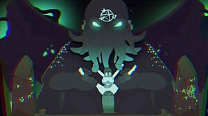 Wow, she got fucked by Kathulu on Halloween with Ella Finale