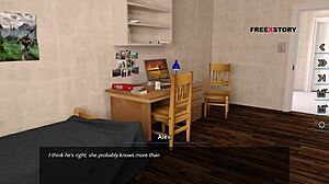 Dreams of Desire: Alex Watches Jenna Changing Dress and Landlady in Dream World