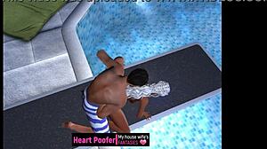 Captured at the public pool's jumping board.