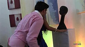 Blonde babe craves sucking after hard banging