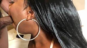 slim thick ebony gets nasty with bbc, needs gloves for that monster cock