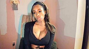 Tattooed milf with big tits sensually plays with her pussy