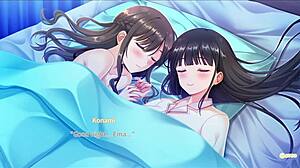 girls share a secret kiss in the shower for ep3.