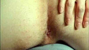 Young twink boy uses shampoo bottle for anal