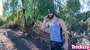 Kali Roses Fucked During Birdbox Challenge with Monster Cock and Outdoor Riding