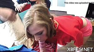 Several Teen 18+S Engage In Nasty Girl On Girl Games With Blowjobs And Rough Play