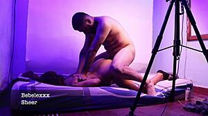 Putita lubricates pussy for cum.