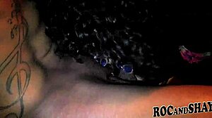 Ebony couple fucks hard, anal and cumshot on ass!