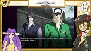 Muscular bodybuilder receives handjob in pool yaoi game