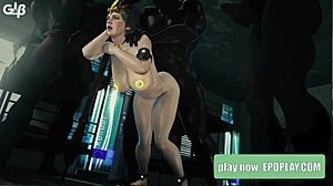 is this milf letting all the boys fuck her holes?