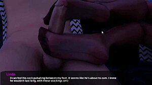 Step Mom's Footjob Drives Me Wild Til Cum