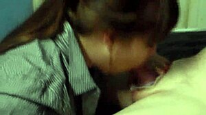 Asian amateur mayling sucks papi's cock