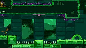 kincaid tests huge marble dildo in furry hentai orgasm