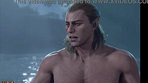 playin baldurs gate 3 naked, halsin gay romance hot