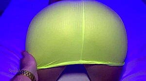 Big ass girlfriend with tight wet pussy receives creampie from real couple