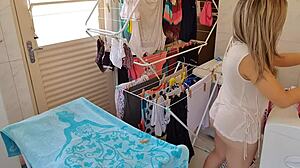 I showed my panties revealing natural tits and pussy