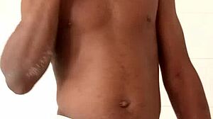 I cumshot in the club bathroom with gangbang group