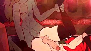 Demon Lynn Fucks Golem in Wild Animation