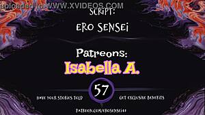 Amateur woman stuck and fucked in POV with erotic audio.