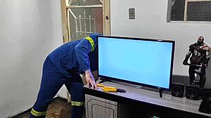 I Called The Electrician For TV Help And Paid With Passionate Sex