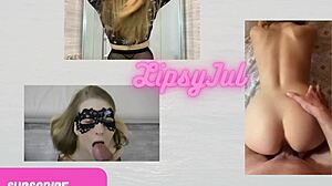 russian friend revealed as passionate lover riding in pose