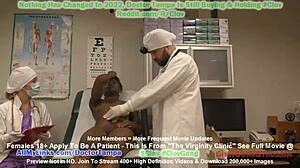 Virgin Rina Arem deflowered clinically by Doctor Tampa