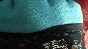 i'm debuting my aunt's used lingerie for anal and assfucking