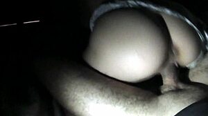 Excitedly jumping on my lover's cock in amateur video.