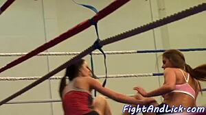 Busty European Amateurs Wrestle Naked in Heated Catfight