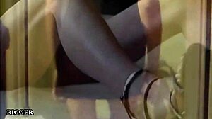 Petite Latina in heels, damn she’s hot with that toy!