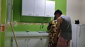 Comforting My Stepmother After Her Husband's Betrayal! I Help Her Get Revenge by Banging Her Hard in the Kitchen!