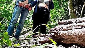 The Sexy Fat Stranger Helped Me Cum Outdoors