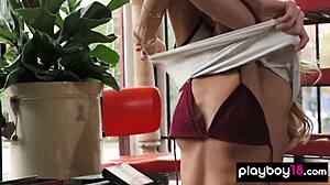 kayla coyote strips naked for her ballet routine