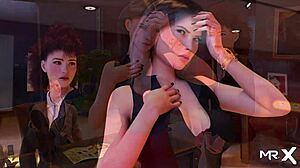 in the fashion business game, she takes off her pants and shows her ass in episode 2 25