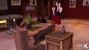 in the fashion business game, she takes off her pants and shows her ass in episode 2 25