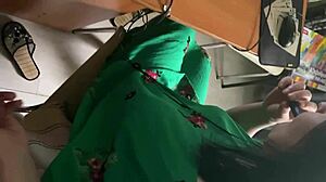 russian guy gets distracted from work and sex by a phone call at home