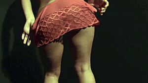 Brazilian Pornstar Thaina Perez Rips Clothes In Teasing Undressing Strip-Tease