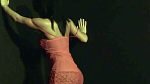 Brazilian Pornstar Thaina Perez Rips Clothes In Teasing Undressing Strip-Tease