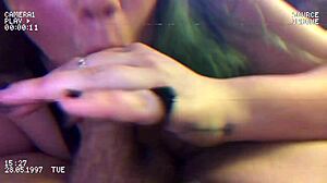 Fat BBW Usagi licks and sucks cock.