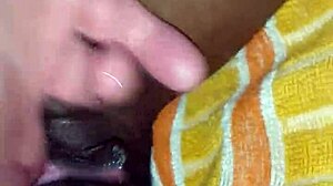 black girlfriend's wet pussy squirts hard during intense orgasm with friend