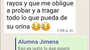 college girl begs to improve her grade