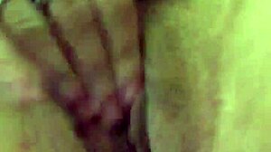 Using Vibrator Hard on Her Tight Pussy Lips!