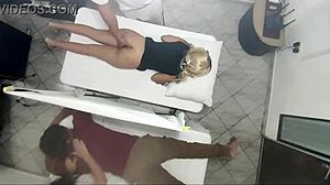 Huge Ass Woman Fucked By Masseur Next To Husband