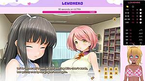 vtuber lewdneko moans during intense creampie scene in love cubed part 9